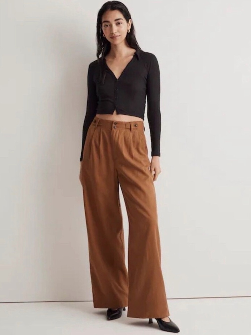 Madewell Harlow wide leg trouser